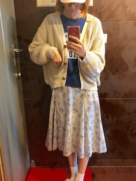 「COCO DEAL（ココディール）のアイテム（アンサンブル）」を使った、Shioriさん（レディース・167cm）の春コーディネート