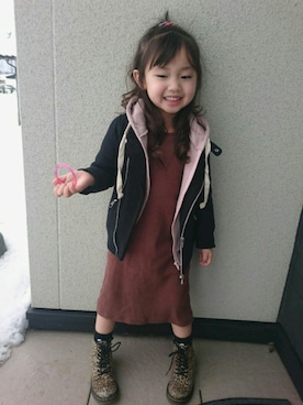 「ARCH & LINE（アーチアンドライン）のアイテム（ジャケット/アウター）」を使った、-粋-さん（キッズ・100cm）の春コーディネート