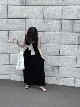 「coca（coca）（コカ）のアイテム（ワンピース/ドレス、ブラック系）」を使った、kaedeさん（レディース）の秋コーディネート