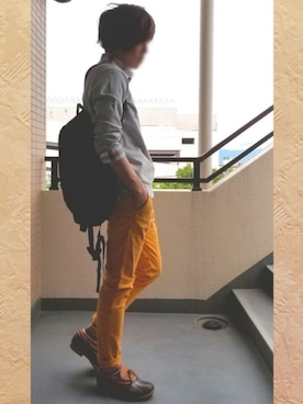「L.L.Bean（エルエルビーン）のアイテム（スリッポン）」を使った、ayanoriさん（メンズ・183cm）の春コーディネート