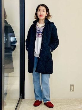 BEAMS HEART WOMENさん（レディース・155cm）の冬コーディネート