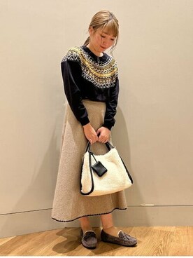 BEAMS HEART WOMENさん（レディース・158cm）の冬コーディネート