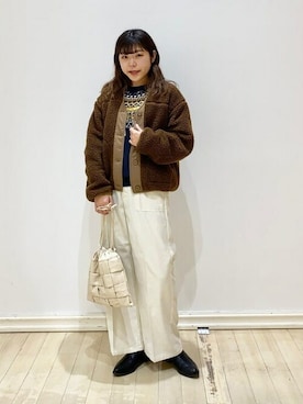 BEAMS HEART WOMENさん（レディース・158cm）の冬コーディネート