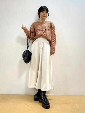 BEAMS HEART WOMENさん（レディース・163cm）の冬コーディネート