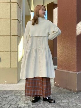 BEAMS HEART WOMENさん（レディース・162cm）の冬コーディネート
