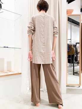 「Aunt Marie's（アントマリーズ）のアイテム（その他パンツ）」を使った、カン JTさん（レディース・170cm）の秋コーディネート
