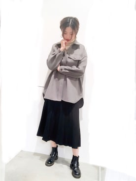 「アントマリーズ」｜「アイテム（カバーオール）」を使った、カン JTさん（レディース・170cm）の秋コーディネート