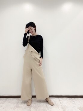 「Aunt Marie's（アントマリーズ）のアイテム（Tシャツ/カットソー）」を使った、カン JTさん（レディース・170cm）の春コーディネート