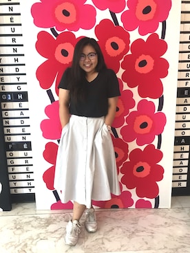 「Ted Baker（テッドベーカー）のアイテム」を使った、Michelle Dharmokhoさん（レディース・161cm）の秋コーディネート