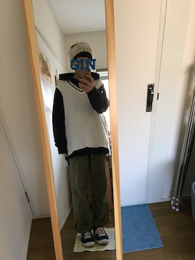「INN-STANT（インスタント）のアイテム」を使った、Ginさん（レディース・159cm）の冬コーディネート