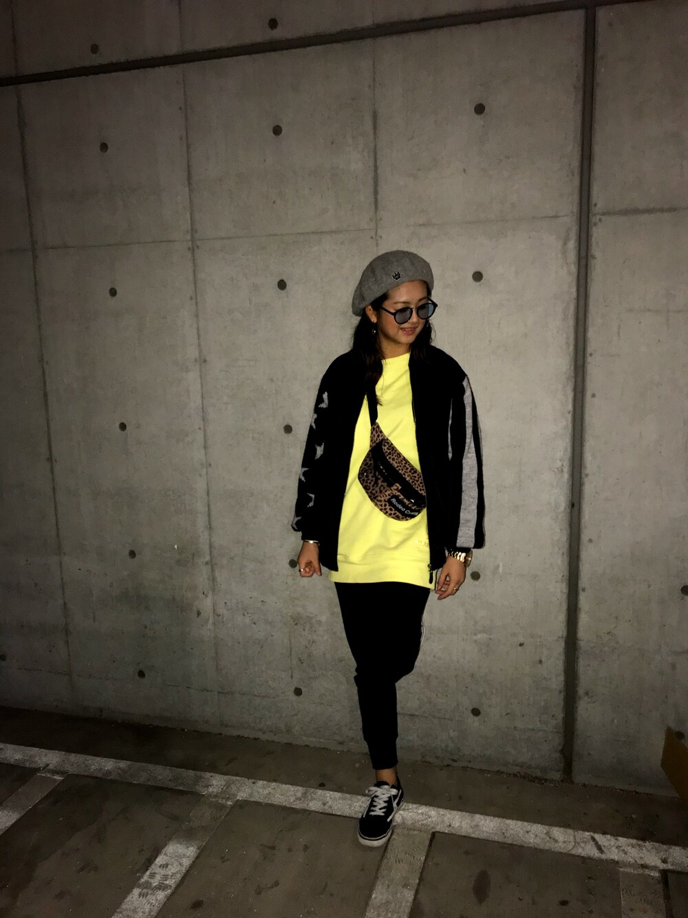 「RODEO CROWNS WIDE BOWLのアイテム（MA-1、ブラック系）」を使った、🌴Yume🌴さん（レディース・164cm）の秋コーディネートの1枚目の写真