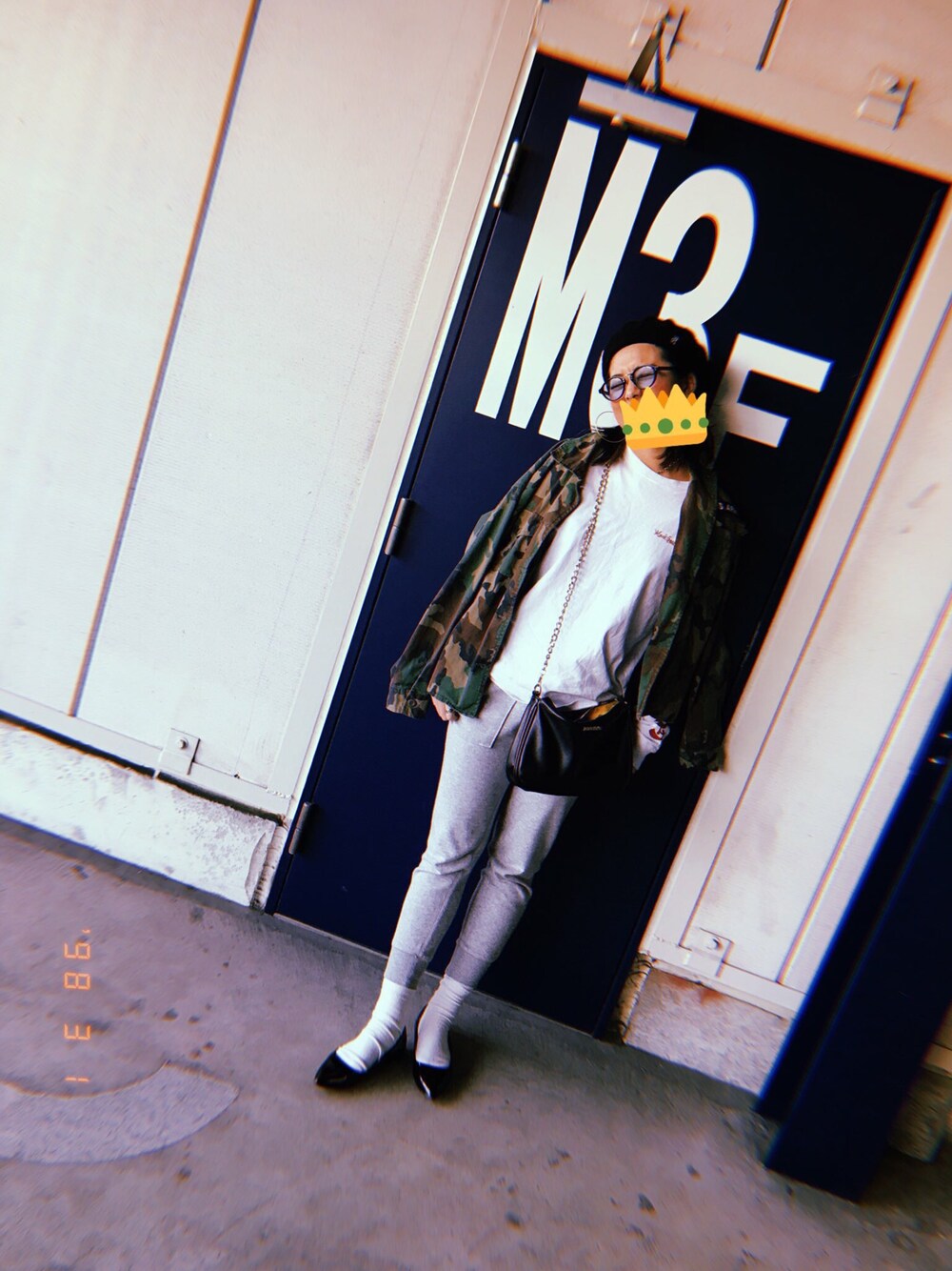 「WEGOのアイテム（ミリタリージャケット、グリーン系）」を使った、🌴Yume🌴さん（レディース・163cm）の春コーディネートの1枚目の写真