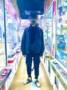 「Y-3（ワイスリー）のアイテム（ナイロンジャケット）」を使った、UDKさん（メンズ・170cm）の冬コーディネート