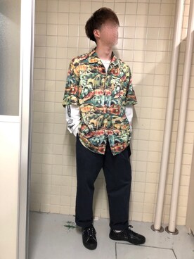 「TOMMY（トミー）のアイテム（その他パンツ）」を使った、jawaさん（メンズ・175cm）の夏コーディネート