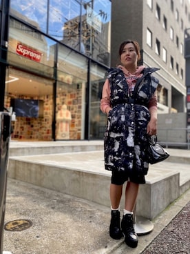 「DIESEL（ディーゼル）のアイテム（その他アウター）」を使った、Ak◡̈⃝♩さん（レディース・163cm）の秋コーディネート