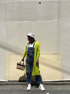 「DIESEL（ディーゼル）のアイテム（オールインワン・サロペット）」を使った、Ak◡̈⃝♩さん（レディース・163cm）の春コーディネート