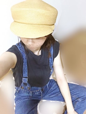 「reca（レカ）のアイテム（オールインワン・サロペット）」を使った、**ohana**さん（レディース・153cm）の夏コーディネート