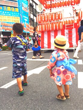 hmyさん（キッズ・110cm）の夏コーディネート