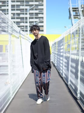 「PRAS（プラス）のアイテム」を使った、ENDOさん（メンズ・174cm）の秋コーディネート