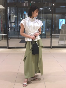 「ELIN（エリン）のアイテム」を使った、futabaさん（レディース・155cm）の春コーディネート