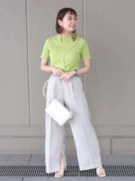 「きれいめコーディネート」｜futabaさん（レディース・155cm）の夏コーディネート