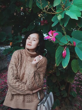 「Parfois（パルフォア）のアイテム」を使った、九降风 さん（レディース・167cm）の冬コーディネート