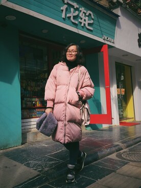 「Parfois（パルフォア）のアイテム」を使った、九降风 さん（レディース・167cm）の冬コーディネート