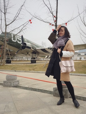 「Parfois（パルフォア）のアイテム」を使った、九降风 さん（レディース・167cm）の冬コーディネート