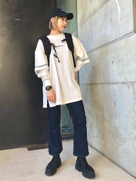 神谷 晶紀子さん（レディース・158cm）の冬コーディネート