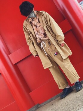 「美容師」｜「アイテム（その他アウター）」を使った、そーたさん（メンズ・170cm）の春コーディネート