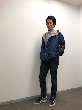 「アイテム（マウンテンパーカー）」を使った、けんとすかいうぉーかーさん（メンズ・172cm・30代）の秋コーディネート