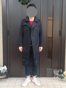 「SUIT SELECT（スーツセレクト）のアイテム（ジャケット/アウター）」を使った、libertavillamark2さん（メンズ・181cm）の冬コーディネート