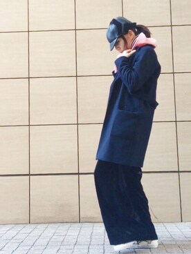 「LACOSTE（ラコステ）のアイテム（その他アウター）」を使った、ワニコさん（レディース・162cm）の冬コーディネート