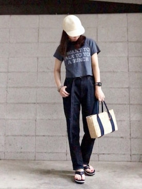 ワニコさん（レディース・163cm）の夏コーディネート