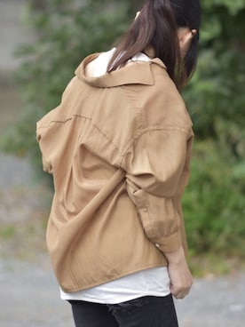 「roundabout（ラウンダバウト）のアイテム」を使った、ワニコさん（レディース・163cm）の夏コーディネート