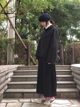 「yoko sakamoto（ヨーコサカモト）のアイテム」を使った、ワニコさん（レディース・163cm）の秋コーディネート