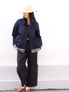 「yoko sakamoto（ヨーコサカモト）のアイテム（ジャケット/アウター）」を使った、ワニコさん（レディース・163cm）の春コーディネート