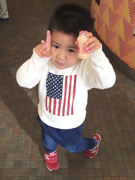 いっくん🍎さん（キッズ・90cm）の秋コーディネート