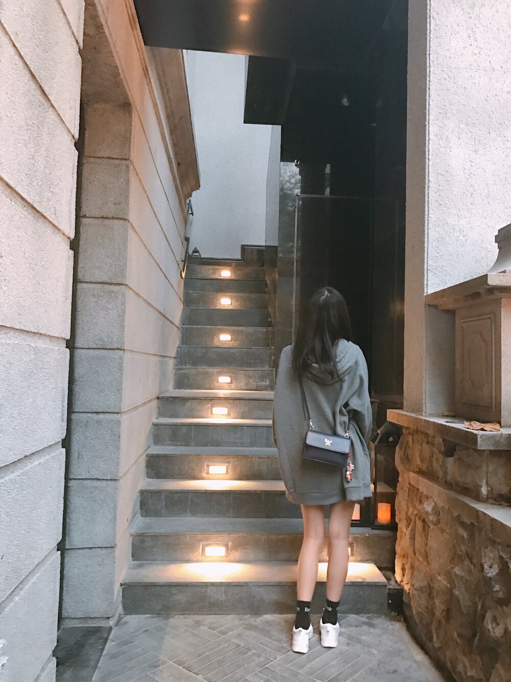 「saladのアイテム（バッグ、パープル系）」を使った、💮yaney♋️さん（レディース・163cm）の冬コーディネートの1枚目の写真