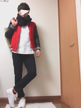 「VANS（バンズ）のアイテム（ブルゾン）」を使った、しんちゃんさん（メンズ・171cm）の冬コーディネート