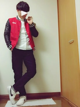 「VANS（バンズ）のアイテム（ブルゾン）」を使った、しんちゃんさん（メンズ・171cm）の秋コーディネート