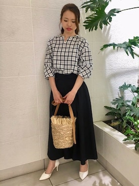 「MAYSON GREY（メイソングレイ）のアイテム」を使った、maysongrey_officialさん（レディース・154cm）の春コーディネート