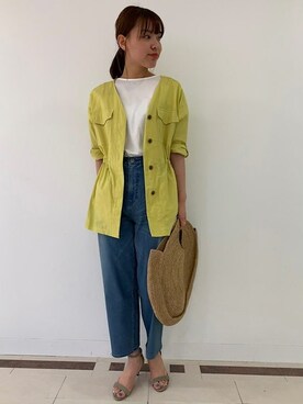 「MAYSON GREY（メイソングレイ）のアイテム」を使った、maysongrey_officialさん（レディース・160cm）の夏コーディネート