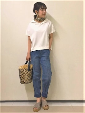 「MAYSON GREY（メイソングレイ）のアイテム」を使った、maysongrey_officialさん（レディース・157cm）の夏コーディネート