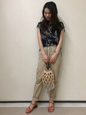 「MAYSON GREY（メイソングレイ）のアイテム」を使った、maysongrey_officialさん（レディース・156cm）の夏コーディネート