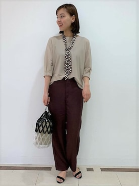 「MAYSON GREY（メイソングレイ）のアイテム」を使った、maysongrey_officialさん（レディース・160cm）の夏コーディネート