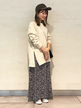 「プリント柄」｜maysongrey_officialさん（レディース・160cm）の冬コーディネート