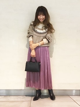 「socolla（ソコラ）のアイテム」を使った、maysongrey_officialさん（レディース・162cm）の冬コーディネート