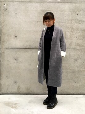 Pia Linさん(レディース・152cm)の冬コーディネート