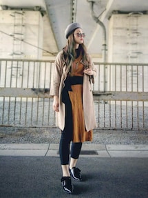 6roku リバーシブル ロング コート 宮崎あおい着 6roku リバーシブル